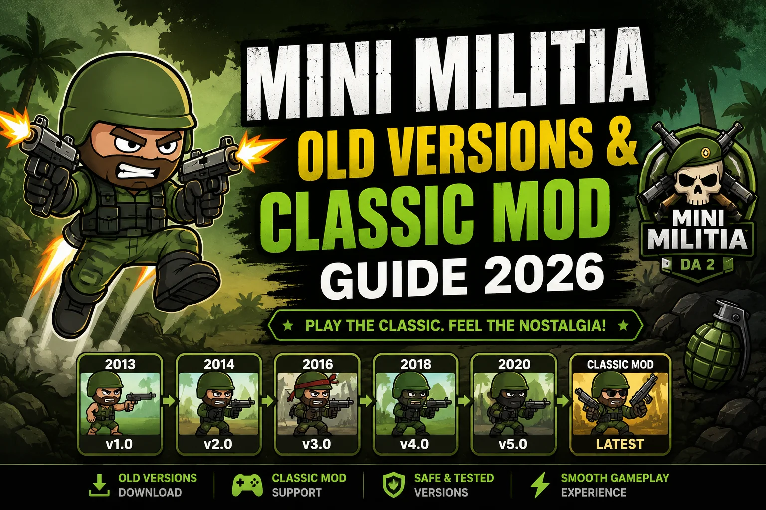 Mini Militia Old Versions and Classic Mod Guide 2026