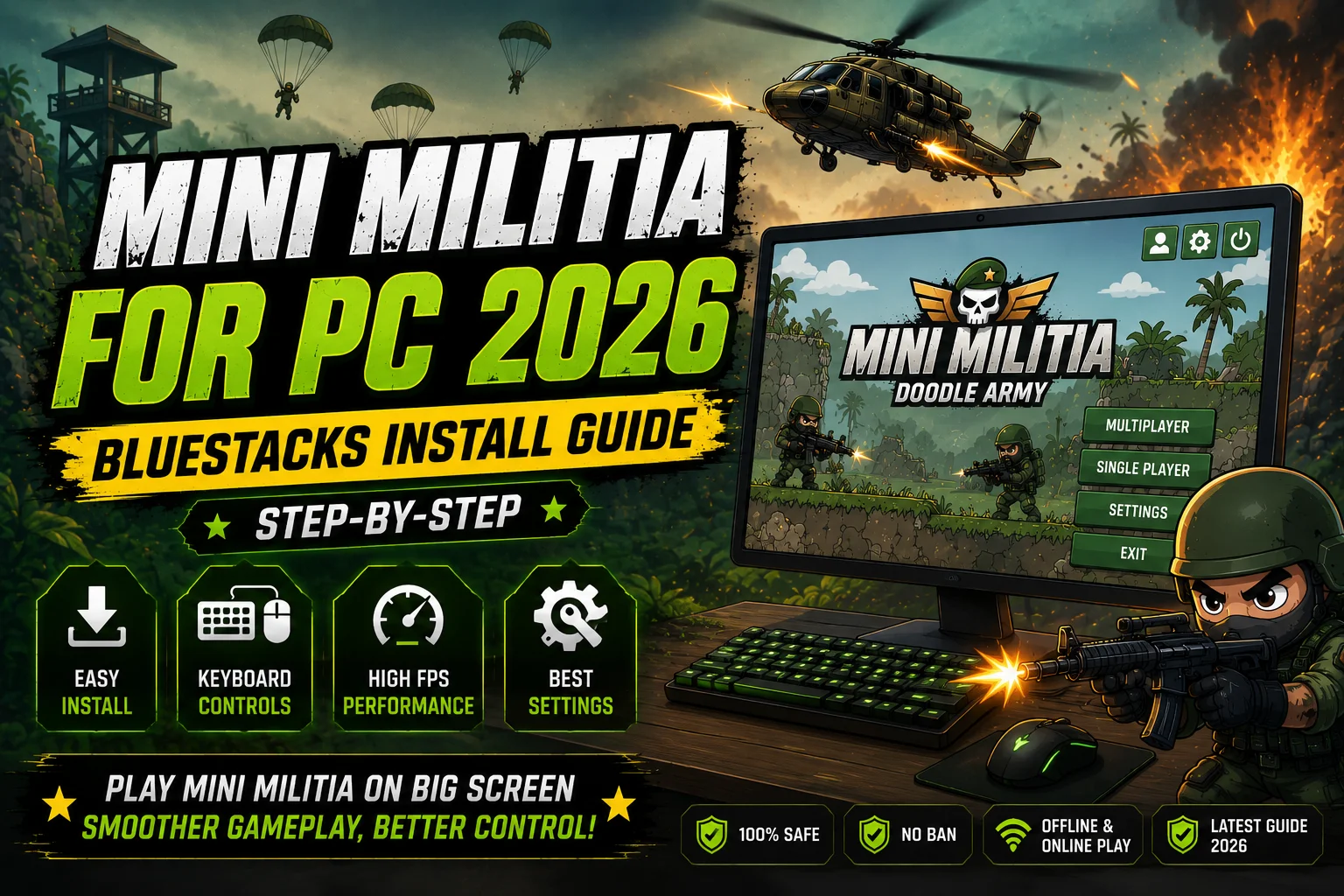 Mini Militia for PC 2026 BlueStacks install guide featured image