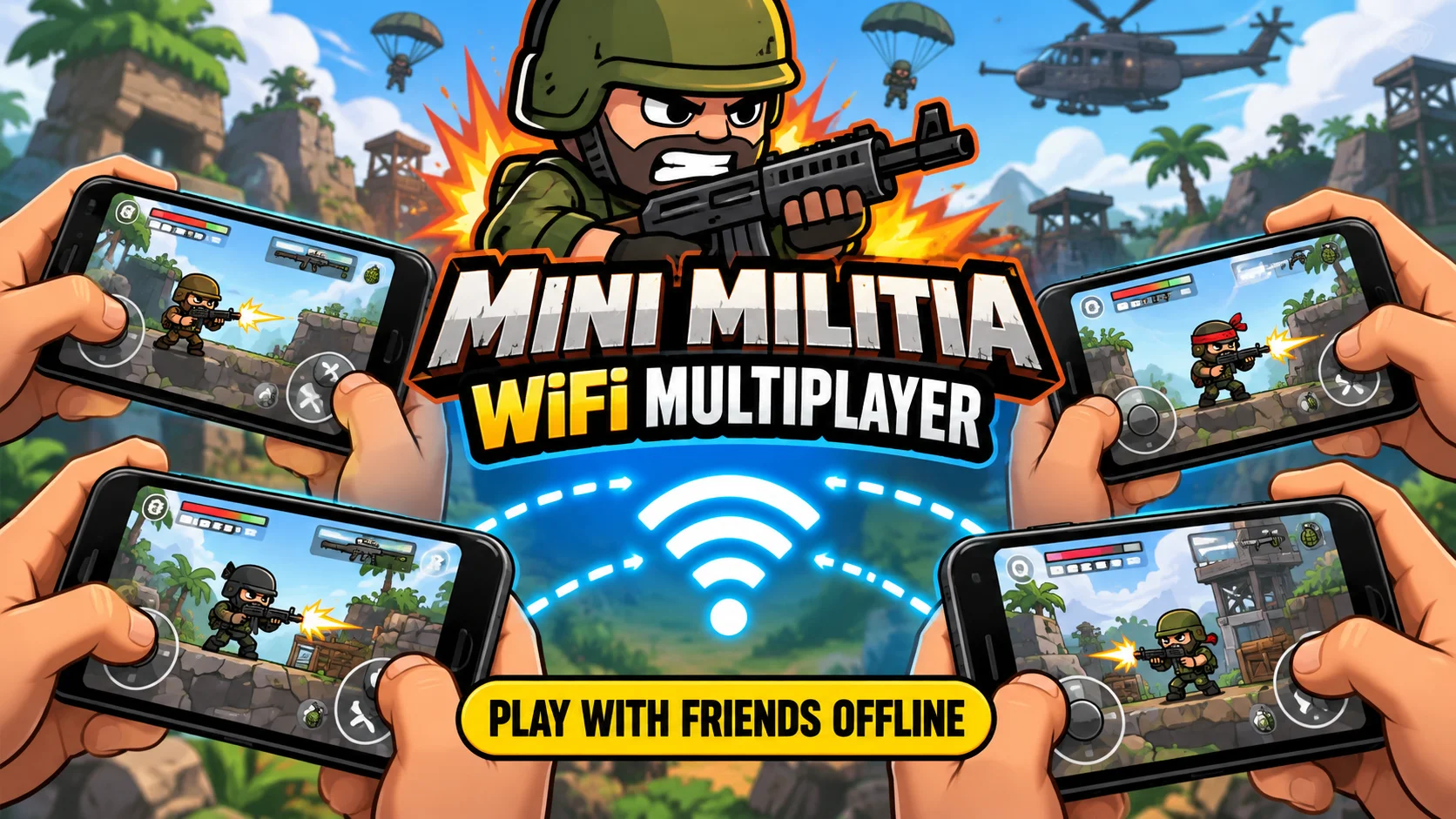 Mini Militia WiFi multiplayer