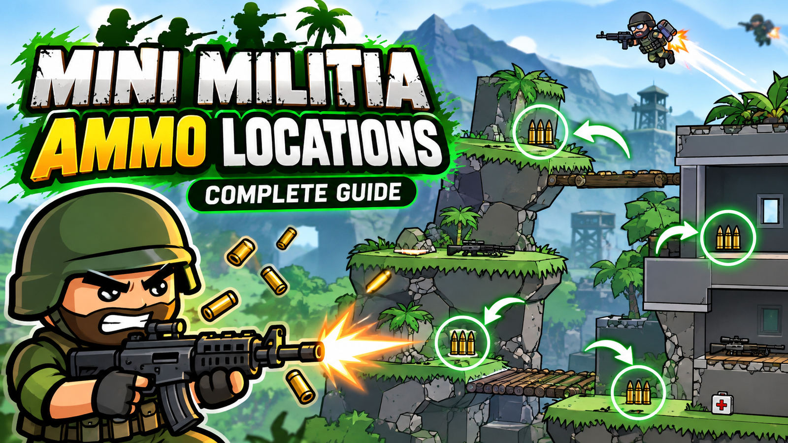 Mini Militia Ammo Locations Guide
