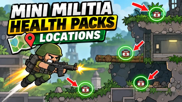 Mini Militia Health Pack Locations