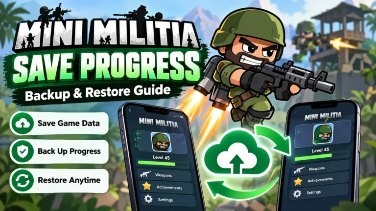 Mini Militia Save Progress
